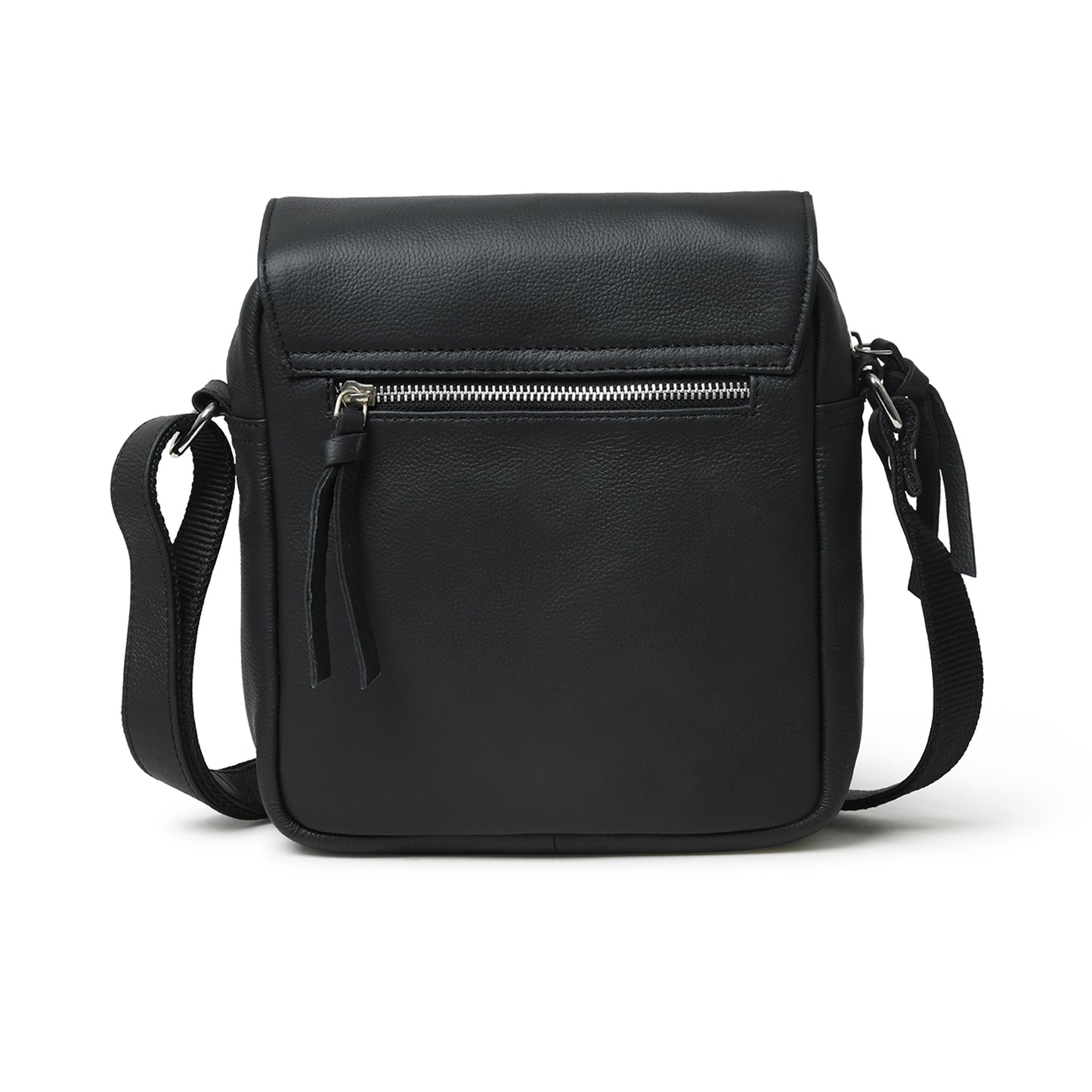 Perinto Leather Messenger Bag PUSB-6001 Black