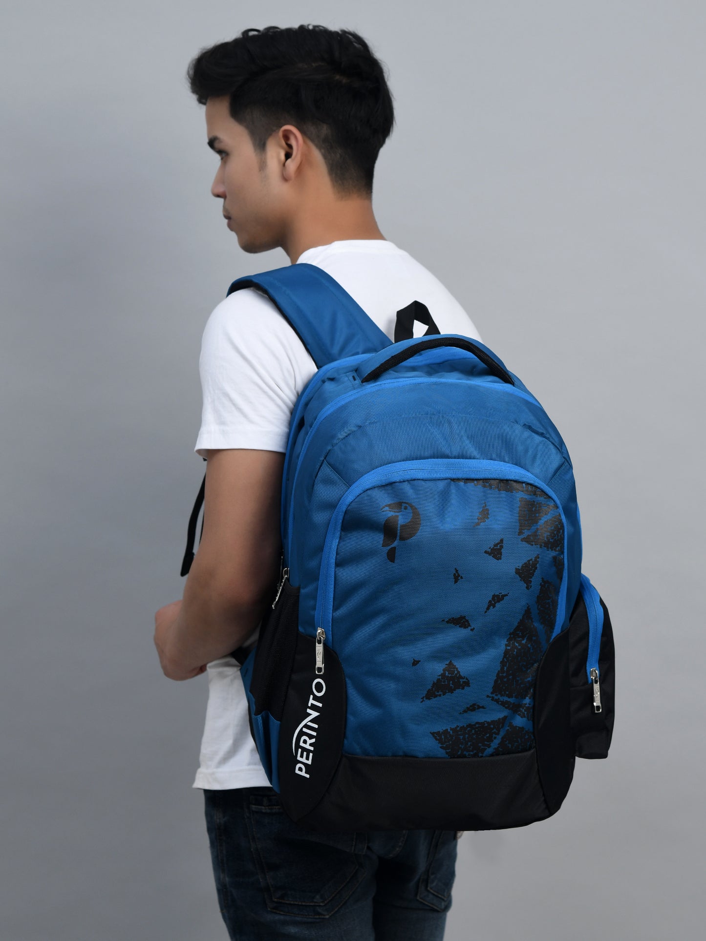 Perinto Free Fall School Bag PC1001 English Blue