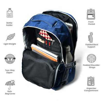 Prakash Laptop Backpack PLP-511 Navy Blue