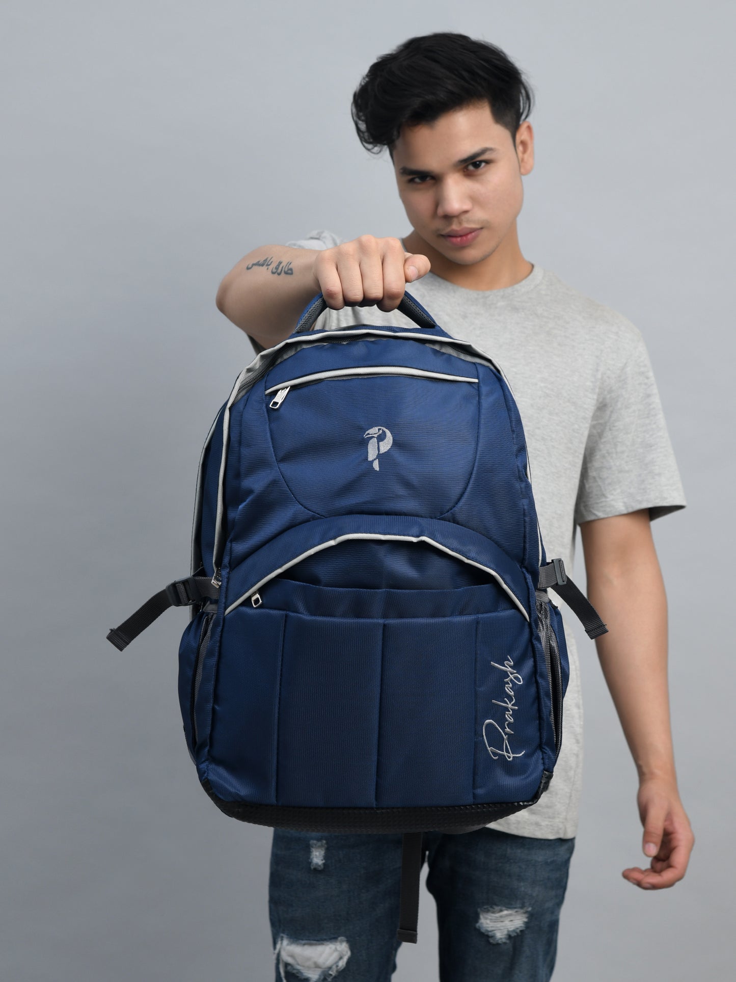 Prakash Laptop Backpack PLP-511 Navy Blue