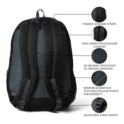 Prakash Laptop Backpack PLP-511 Black