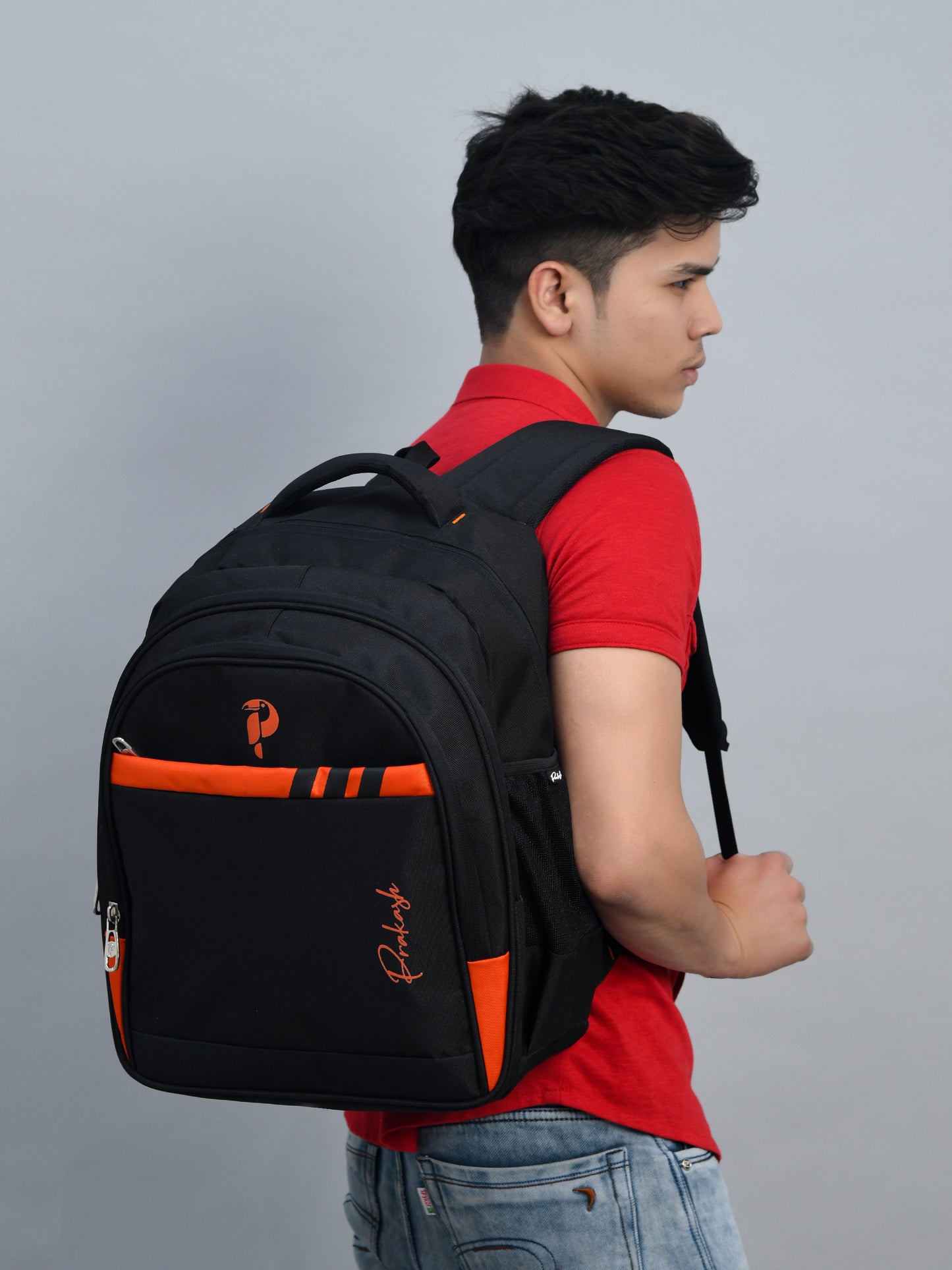 Tri-stripe Backpack PBP-116 Orange