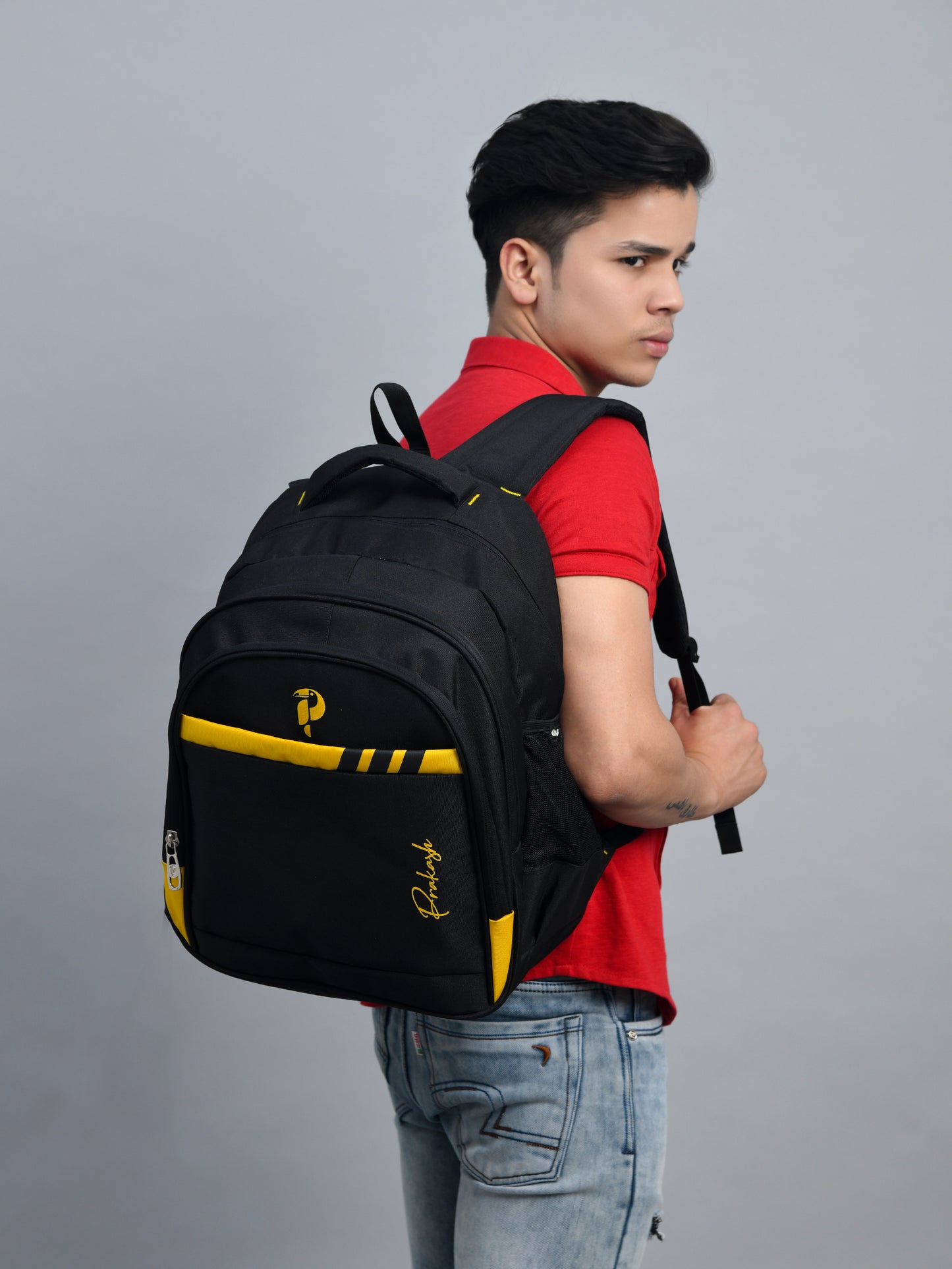 Tri-stripe Backpack PBP-116 Yellow