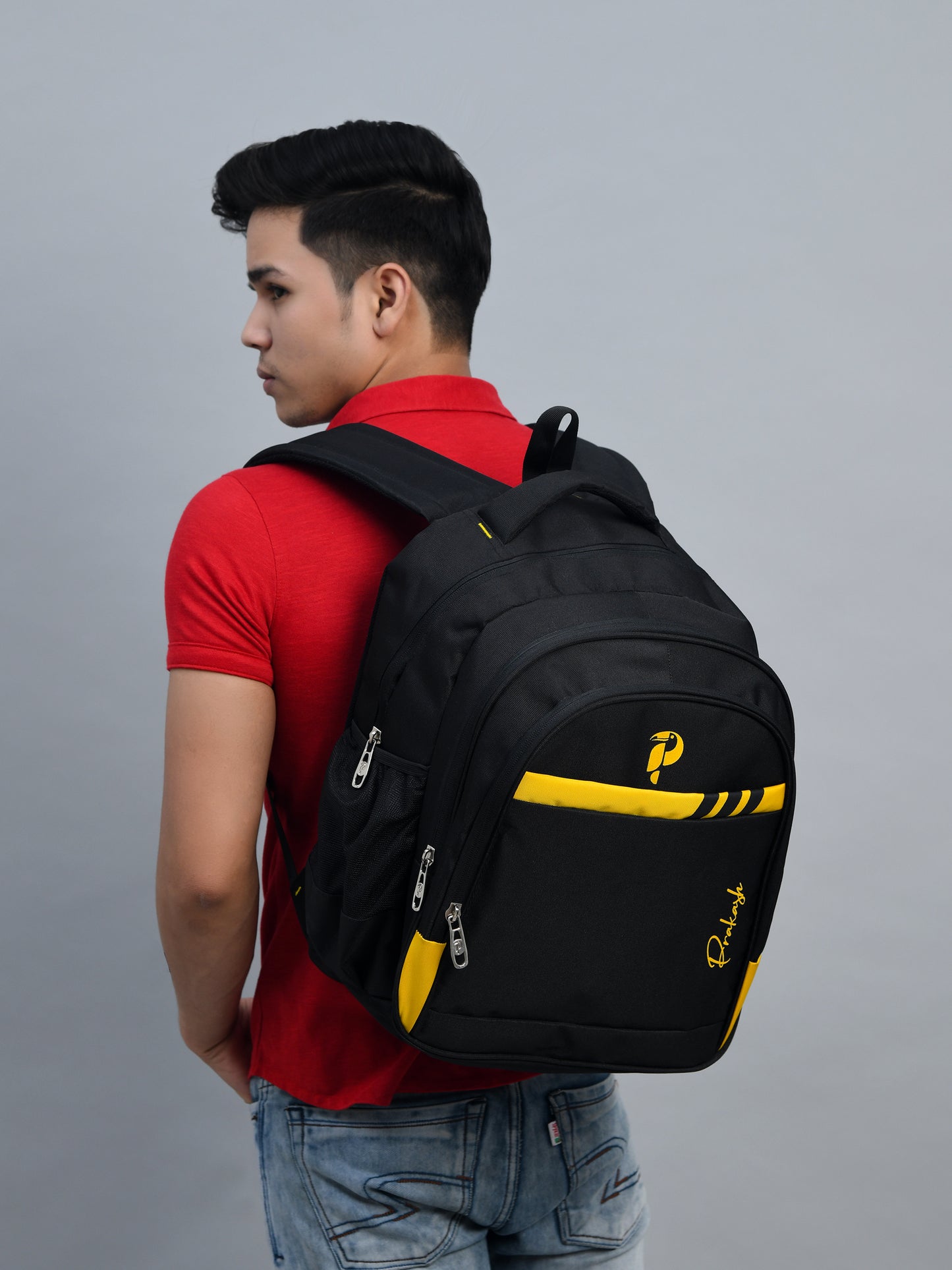 Tri-stripe Backpack PBP-116 Yellow