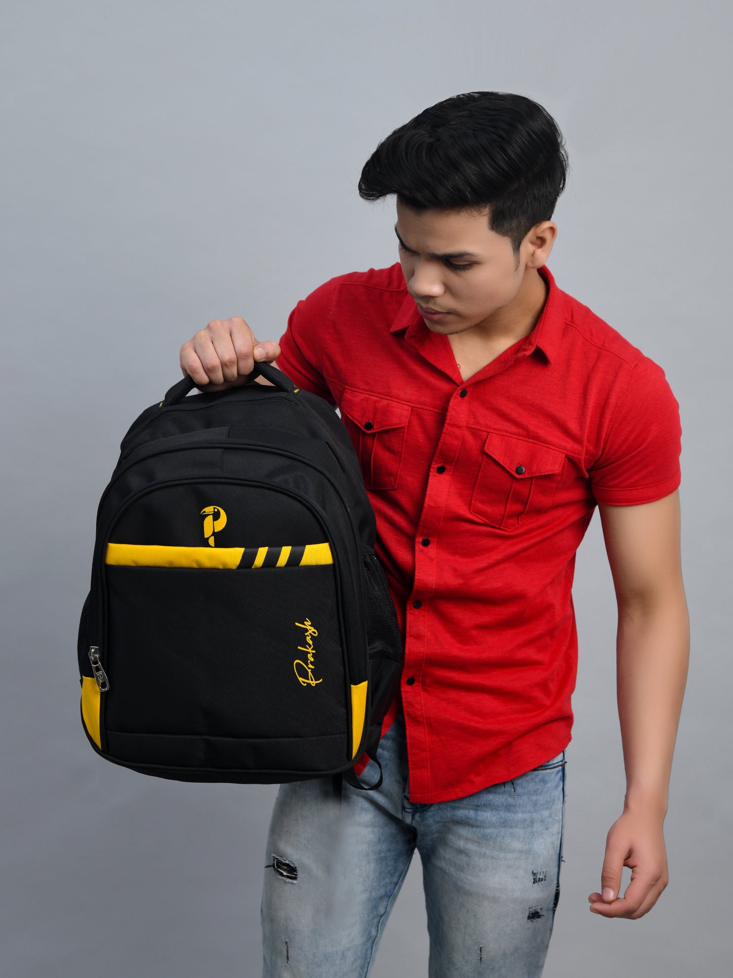 Tri-stripe Backpack PBP-116 Yellow