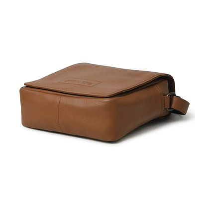 Perinto Leather Side Sling Bag PUSB-6001 Tan