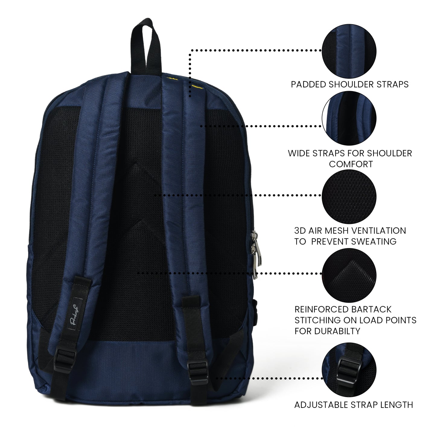 LIABR Laptop backpack PLP-515 Navy Blue