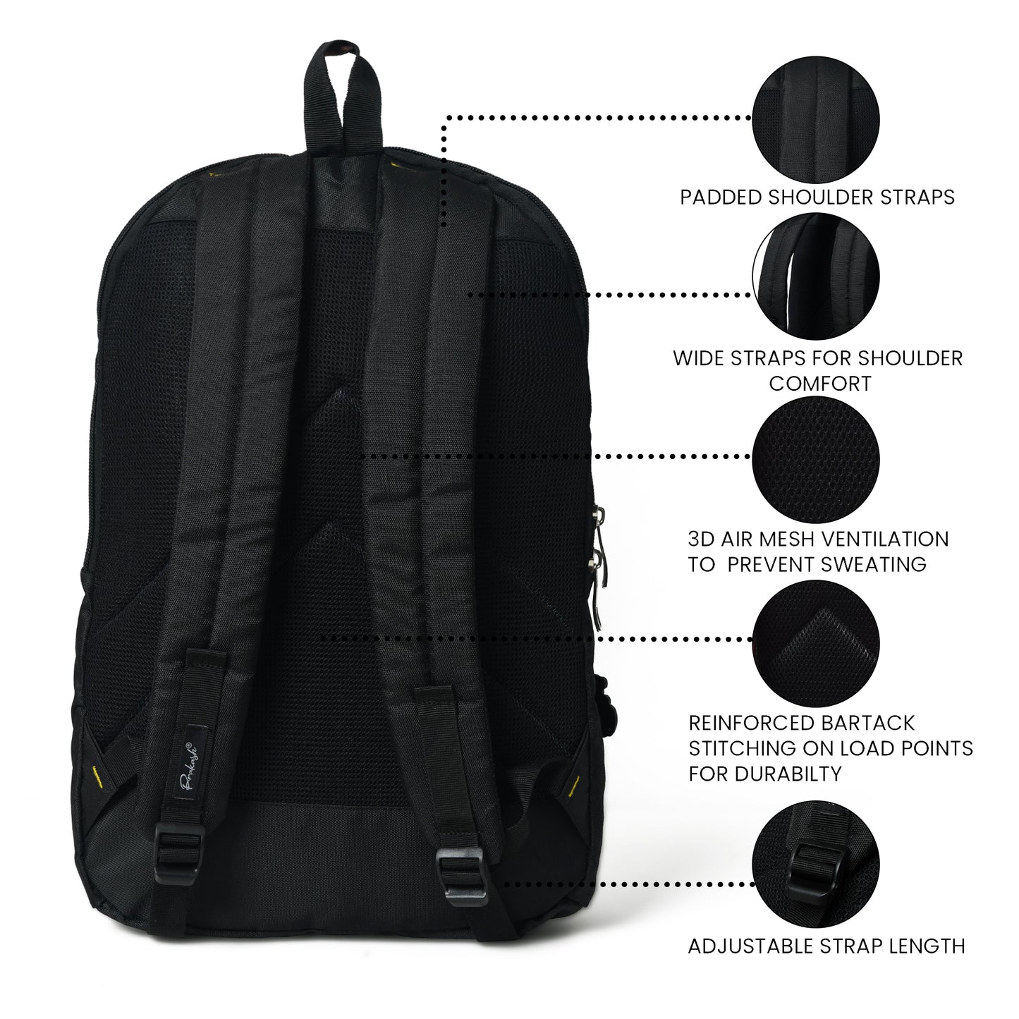 LIABR Laptop backpack PLP-515 Black